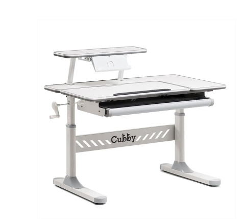 Biurko Fun Desk Tulipa Grey Regulowane biurko z nadstawką dla dzieci i młodzieży , pochylany blat Biały / Szary Biurko Fun Desk Tulipa Grey Regulowane biurko z nadstawką dla dzieci i młodzieży , pochylany blat Biały / Szary