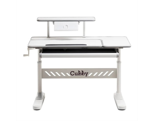 Biurko Fun Desk Tulipa Grey Regulowane biurko z nadstawką dla dzieci i młodzieży , pochylany blat Biały / Szary Biurko Fun Desk Tulipa Grey Regulowane biurko z nadstawką dla dzieci i młodzieży , pochylany blat Biały / Szary