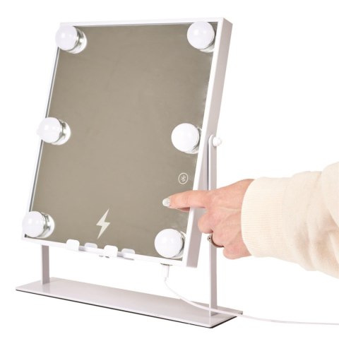 Intesi Lustro LED z głośnikiem i ładowarką Intesi Lustro LED z głośnikiem i ładowarką