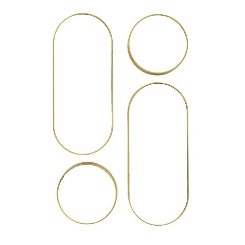 Intesi Zestaw 4 luster Deco round złote Intesi Zestaw 4 luster Deco round złote