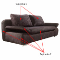 KANAPA ROZKŁADANA SOFA Z POJEMNIKIEM NA POŚCIEL FORM (z automatem) Meblar BRĄZOWA TAPICERKA TKANINA Z FUNKCJĄ SPANIA KANAPA ROZKŁADANA SOFA Z POJEMNIKIEM NA POŚCIEL FORM (z automatem) Meblar BRĄZOWA TAPICERKA TKANINA Z FUNKCJĄ SPANIA
