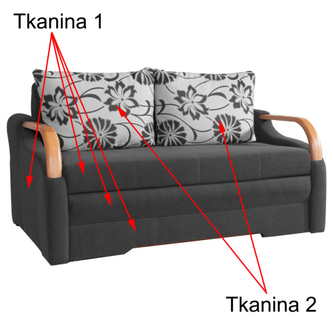 KANAPA Z FUNKCJĄ SPANIA SOFA LENA Meblar - SZARA TKANINA Z POJEMNIKIEM NA POŚCIEL ROZKŁADANA LUŹNE PODUSZKI DO SALONU KANAPA Z FUNKCJĄ SPANIA SOFA LENA Meblar - SZARA TKANINA Z POJEMNIKIEM NA POŚCIEL ROZKŁADANA LUŹNE PODUSZKI DO SALONU