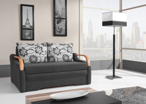 KANAPA Z FUNKCJĄ SPANIA SOFA LENA Meblar - SZARA TKANINA Z POJEMNIKIEM NA POŚCIEL ROZKŁADANA LUŹNE PODUSZKI DO SALONU KANAPA Z FUNKCJĄ SPANIA SOFA LENA Meblar - SZARA TKANINA Z POJEMNIKIEM NA POŚCIEL ROZKŁADANA LUŹNE PODUSZKI DO SALONU