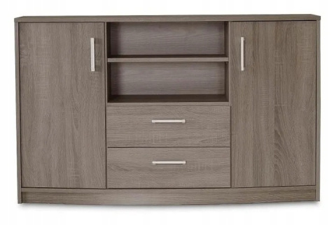 KOMODA DWUDRZWIOWA Z SZUFLADAMI MEGA System ME9 Meblar - Dąb Trufla PŁYTA LAMINOWANA DO SALONU POKOJU SYPIALNI KOMODA DWUDRZWIOWA Z SZUFLADAMI MEGA System ME9 Meblar - Dąb Trufla PŁYTA LAMINOWANA DO SALONU POKOJU SYPIALNI
