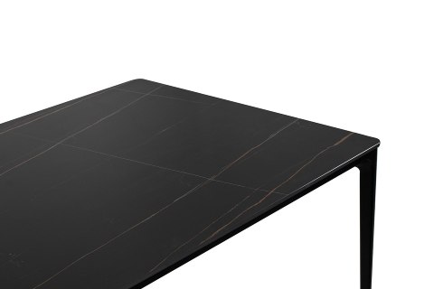 STÓŁ PROSTOKĄTNY SLIM 140x80 czarny CERAMIKA IMITACJA MARMURU King Home PODSTAWA ALUMINIUM CZARNY DO JADALNI KUCHNI LOKALU STÓŁ PROSTOKĄTNY SLIM 140x80 czarny CERAMIKA IMITACJA MARMURU King Home PODSTAWA ALUMINIUM CZARNY DO JADALNI KUCHNI LOKALU