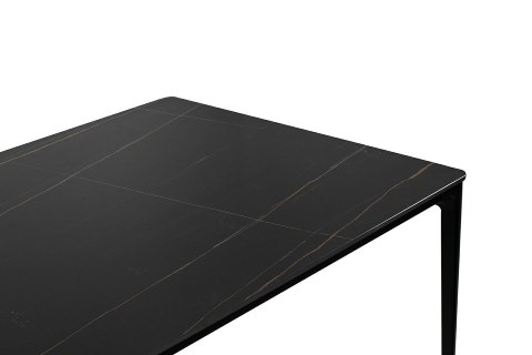 STÓŁ PROSTOKĄTNY NIEROZKŁADANY SLIM 180 czarny CERAMIKA EFEKT MARMURU King Home PODSTAWA ALUMINIUM CZARNA STÓŁ PROSTOKĄTNY NIEROZKŁADANY SLIM 180 czarny CERAMIKA EFEKT MARMURU King Home PODSTAWA ALUMINIUM CZARNA