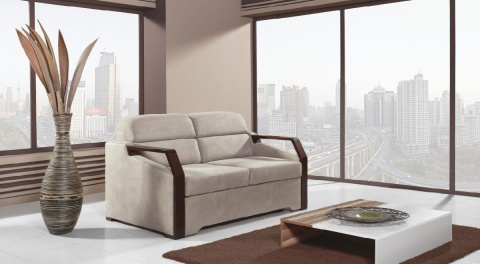 KANAPA ROZKŁADANA SOFA CLASIC II Meblar - KREMOWA TAPICERKA TKANINA Z POJEMNIKIEM NA POŚCIEL FUNKCJA SPANIA DO SALONU KANAPA ROZKŁADANA SOFA CLASIC II Meblar - KREMOWA TAPICERKA TKANINA Z POJEMNIKIEM NA POŚCIEL FUNKCJA SPANIA DO SALONU