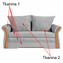 KANAPA ROZKŁADANA SOFA NATA Meblar - SZARA TAPICERKA TKANINA Z POJEMNIKIEM NA POŚCIEL LUŹNE PODUSZKI FUNKCJA SPANIA DO SALONU KANAPA ROZKŁADANA SOFA NATA Meblar - SZARA TAPICERKA TKANINA Z POJEMNIKIEM NA POŚCIEL LUŹNE PODUSZKI FUNKCJA SPANIA DO SALONU
