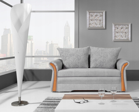 KANAPA ROZKŁADANA SOFA NATA Meblar - SZARA TAPICERKA TKANINA Z POJEMNIKIEM NA POŚCIEL LUŹNE PODUSZKI FUNKCJA SPANIA DO SALONU KANAPA ROZKŁADANA SOFA NATA Meblar - SZARA TAPICERKA TKANINA Z POJEMNIKIEM NA POŚCIEL LUŹNE PODUSZKI FUNKCJA SPANIA DO SALONU