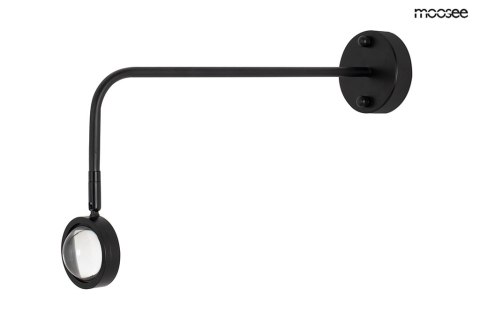 LAMPA ŚCIENNA KINKIET AXEL LED czarna STAL SZKŁO KLOSZ RUCHOMY 360 REGULACJA GÓRA DÓŁ Moosee MOOSEE LAMPA ŚCIENNA KINKIET AXEL LED czarna STAL SZKŁO KLOSZ RUCHOMY 360 REGULACJA GÓRA DÓŁ Moosee MOOSEE