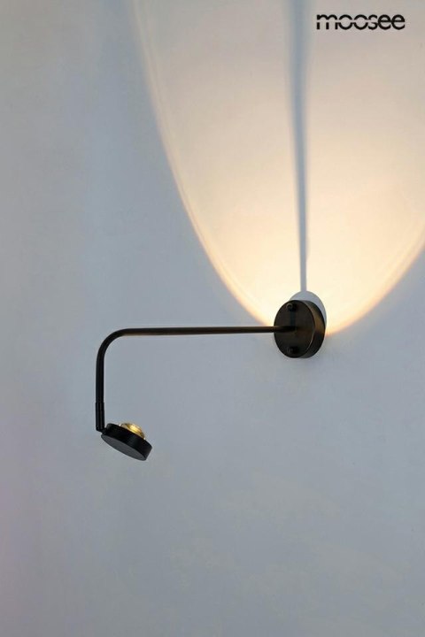LAMPA ŚCIENNA KINKIET AXEL LED czarna STAL SZKŁO KLOSZ RUCHOMY 360 REGULACJA GÓRA DÓŁ Moosee MOOSEE LAMPA ŚCIENNA KINKIET AXEL LED czarna STAL SZKŁO KLOSZ RUCHOMY 360 REGULACJA GÓRA DÓŁ Moosee MOOSEE