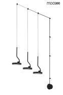 LAMPA ŚCIENNA KINKIET LED FLAT 3 CZARNA STAL OBROTOWE KLOSZE Moosee MOOSEE LAMPA ŚCIENNA KINKIET LED FLAT 3 CZARNA STAL OBROTOWE KLOSZE Moosee MOOSEE