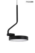 LAMPA ŚCIENNA KINKIET LED FLAT 3 CZARNA STAL OBROTOWE KLOSZE Moosee MOOSEE