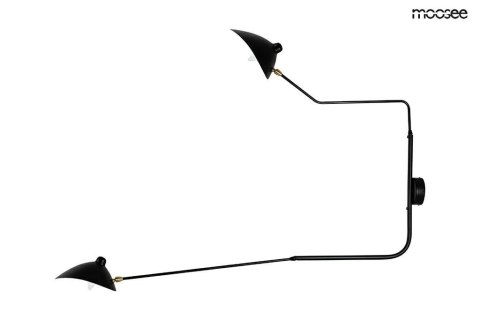 LAMPA ŚCIENNA KINKIET E14 RAVEN 2 - aluminium, stal węglowa CZARNA WNĘTRE KLOSZA BIAŁE 2xE14 Moosee MOOSEE LAMPA ŚCIENNA KINKIET E14 RAVEN 2 - aluminium, stal węglowa CZARNA WNĘTRE KLOSZA BIAŁE 2xE14 Moosee MOOSEE