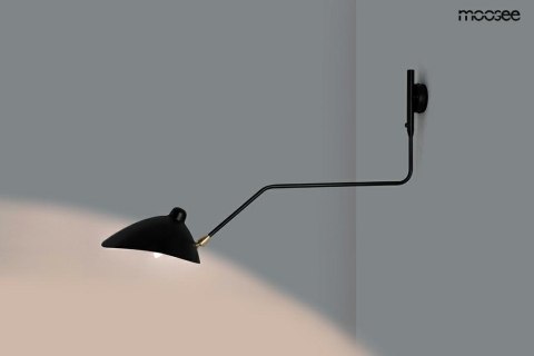LAMPA ŚCIENNA KINKIET RAVEN CZARNA - aluminium, stal węglowa E14 WNĘTRZE KLOSZA BIAŁE Moosee MOOSEE LAMPA ŚCIENNA KINKIET RAVEN CZARNA - aluminium, stal węglowa E14 WNĘTRZE KLOSZA BIAŁE Moosee MOOSEE