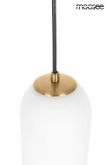 LAMPA WISZĄCA SLACK E27 KLOSZ SZKŁO biały stal ZŁOTA Moosee MOOSEE LAMPA WISZĄCA SLACK E27 KLOSZ SZKŁO biały stal ZŁOTA Moosee MOOSEE