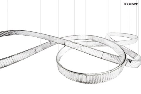 Moosee MOOSEE lampa wisząca WAVE 380 chrom Moosee MOOSEE lampa wisząca WAVE 380 chrom
