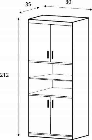 REGAŁ Z PÓŁKAMI I DRZWIAMI Meblar MEGA System ME6 - Dąb Trufla PŁYTA LAMINOWANA DO POKOJU DO SALONU REGAŁ Z PÓŁKAMI I DRZWIAMI Meblar MEGA System ME6 - Dąb Trufla PŁYTA LAMINOWANA DO POKOJU DO SALONU