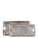 Richmond Interiors RICHMOND taca DEMIAN zestaw - srebrny Richmond Interiors RICHMOND taca DEMIAN zestaw - srebrny