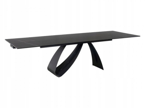 STÓŁ ROZKŁADANY PROSTOKĄTNY DIUNA CERAMIC CZARNY SAHARA NOIR / CZARNY MAT (160-240)X90 SIGNAL BLAT SZKŁO + CERAMIKA STELAŻ METAL STÓŁ ROZKŁADANY PROSTOKĄTNY DIUNA CERAMIC CZARNY SAHARA NOIR / CZARNY MAT (160-240)X90 SIGNAL BLAT SZKŁO + CERAMIKA STELAŻ METAL
