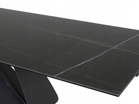 STÓŁ ROZKŁADANY PROSTOKĄTNY DIUNA CERAMIC CZARNY SAHARA NOIR / CZARNY MAT (160-240)X90 SIGNAL BLAT SZKŁO + CERAMIKA STELAŻ METAL STÓŁ ROZKŁADANY PROSTOKĄTNY DIUNA CERAMIC CZARNY SAHARA NOIR / CZARNY MAT (160-240)X90 SIGNAL BLAT SZKŁO + CERAMIKA STELAŻ METAL