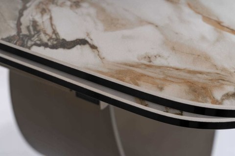 STÓŁ PROSTOKĄTNY ROZKŁADANY INFINITY CERAMIC BIAŁY AMBER BIANCO / BRĄZOWY 160(240)X95 SIGNAL BLAT SZKŁOHARTOWANE +CERAMIKA METAL STÓŁ PROSTOKĄTNY ROZKŁADANY INFINITY CERAMIC BIAŁY AMBER BIANCO / BRĄZOWY 160(240)X95 SIGNAL BLAT SZKŁOHARTOWANE +CERAMIKA METAL