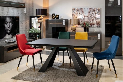 STÓŁ SALVADORE CERAMIC CZARNY SAHARA NOIR/CZARNY MAT (160-240)X90 SIGNAL BLAT CERAMIKA WŁOSKA + SZKŁO HARTOWANE STELAŻ METAL STÓŁ SALVADORE CERAMIC CZARNY SAHARA NOIR/CZARNY MAT (160-240)X90 SIGNAL BLAT CERAMIKA WŁOSKA + SZKŁO HARTOWANE STELAŻ METAL