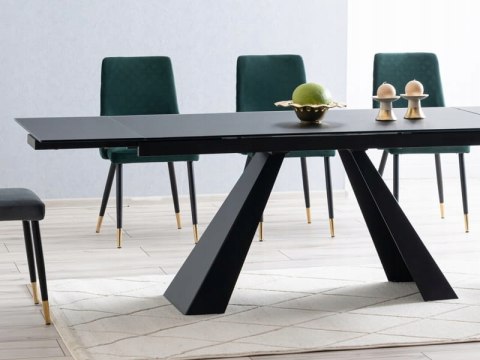 STÓŁ SALVADORE CERAMIC CZARNY SAHARA NOIR/CZARNY MAT (160-240)X90 SIGNAL BLAT CERAMIKA WŁOSKA + SZKŁO HARTOWANE STELAŻ METAL STÓŁ SALVADORE CERAMIC CZARNY SAHARA NOIR/CZARNY MAT (160-240)X90 SIGNAL BLAT CERAMIKA WŁOSKA + SZKŁO HARTOWANE STELAŻ METAL
