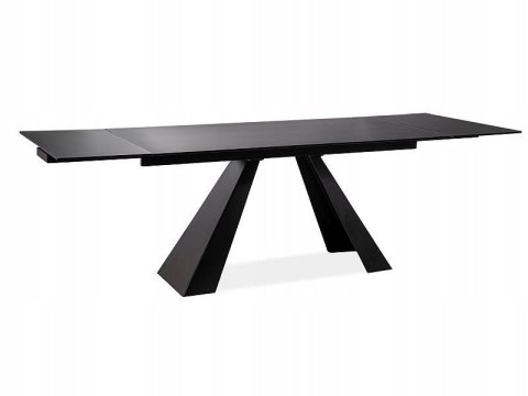 STÓŁ SALVADORE CERAMIC CZARNY SAHARA NOIR/CZARNY MAT (160-240)X90 SIGNAL BLAT CERAMIKA WŁOSKA + SZKŁO HARTOWANE STELAŻ METAL STÓŁ SALVADORE CERAMIC CZARNY SAHARA NOIR/CZARNY MAT (160-240)X90 SIGNAL BLAT CERAMIKA WŁOSKA + SZKŁO HARTOWANE STELAŻ METAL