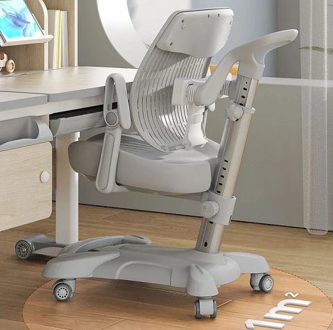 Fun Desk Ortopedyczne Contento Grey krzesło obrotowe fotel biurka ortopedyczny szary Fun Desk Ortopedyczne Contento Grey krzesło obrotowe fotel biurka ortopedyczny szary