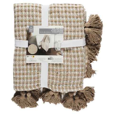 Intesi Koc/ Pled Honeycomb beżowy120x150cm Intesi Koc/ Pled Honeycomb beżowy120x150cm