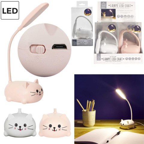 Intesi Lampka LED Kitty różowa Intesi Lampka LED Kitty różowa