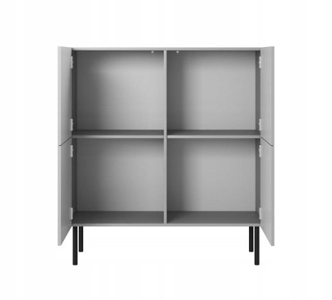 KOMODA ASENSIO KM-2 jasny popiel, nogi: metalowe czarne HALMAR PŁYTA LAMINOWANA DO POKOJU DO SALONU SYPIALNI KOMODA ASENSIO KM-2 jasny popiel, nogi: metalowe czarne HALMAR PŁYTA LAMINOWANA DO POKOJU DO SALONU SYPIALNI