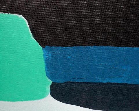 Kare Design KARE obraz ABSTRACT SHAPES GREEN 73x143 cm Kare Design KARE obraz ABSTRACT SHAPES GREEN 73x143 cm
