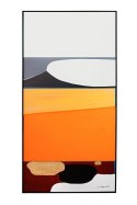 Kare Design KARE obraz ABSTRACT SHAPES ORANGE 73x143 cm Kare Design KARE obraz ABSTRACT SHAPES ORANGE 73x143 cm