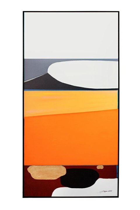 Kare Design KARE obraz ABSTRACT SHAPES ORANGE 73x143 cm Kare Design KARE obraz ABSTRACT SHAPES ORANGE 73x143 cm