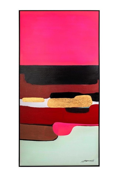 Kare Design KARE obraz ABSTRACT SHAPES PINK 73x143 cm Kare Design KARE obraz ABSTRACT SHAPES PINK 73x143 cm