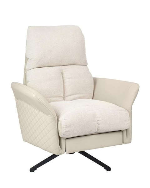 FOTEL OBROTOWY ROZKŁADANY RELAX King Home BEŻOWY KORPUS I PODŁOKIETNIKI EKOSKÓRA SIEDZISKO TKANINA TEDDY WYSUWANY PODNÓŻEK FOTEL OBROTOWY ROZKŁADANY RELAX King Home BEŻOWY KORPUS I PODŁOKIETNIKI EKOSKÓRA SIEDZISKO TKANINA TEDDY WYSUWANY PODNÓŻEK