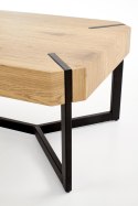 ŁAWA PROSTOKĄTNA LAVIDA MDF LAMINOWANY dąb złoty /metal czarny HALMAR ŁAWA PROSTOKĄTNA LAVIDA MDF LAMINOWANY dąb złoty /metal czarny HALMAR