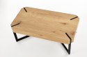 ŁAWA PROSTOKĄTNA LAVIDA MDF LAMINOWANY dąb złoty /metal czarny HALMAR ŁAWA PROSTOKĄTNA LAVIDA MDF LAMINOWANY dąb złoty /metal czarny HALMAR
