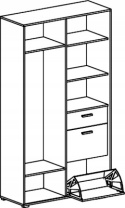 PRZEDPOKÓJ GARDEROBA OTIS OT1 Meblar - Dąb Sonoma DRZWI PRZESUWNE PŁYTA LAMINOWANA SZUFLADA PÓŁKI