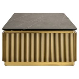 Richmond Interiors RICHMOND stolik kawowy IRONVILLE 140 marmur, metal, MDF, sklejka brzozowa