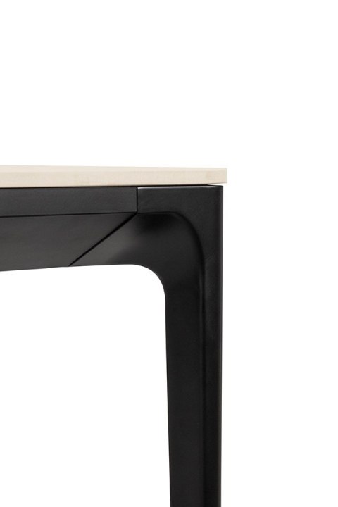 STÓŁ NIEROZKŁADANY PROSTOKĄT SLIM 140 CERAMIKA EFEKT MARMURU biały King Home PODSTAWA CZARNA ALUMINIUM STÓŁ NIEROZKŁADANY PROSTOKĄT SLIM 140 CERAMIKA EFEKT MARMURU biały King Home PODSTAWA CZARNA ALUMINIUM