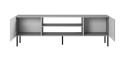 STOLIK SZAFKA RTV ASENSIO RTV-1 180 cm jasny popiel PŁYTA LAMINOWANA nogi: czarne metalowe HALMAR DO SALONU STOLIK SZAFKA RTV ASENSIO RTV-1 180 cm jasny popiel PŁYTA LAMINOWANA nogi: czarne metalowe HALMAR DO SALONU