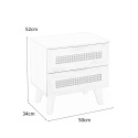 SZAFKA NOCNA Z SZUFLADAMI BORNEO SN-1 dąb artisan/czarny HALMAR PŁYTA LAMINOWANA DO POKOJU DO SYPIALNI SZAFKA NOCNA Z SZUFLADAMI BORNEO SN-1 dąb artisan/czarny HALMAR PŁYTA LAMINOWANA DO POKOJU DO SYPIALNI