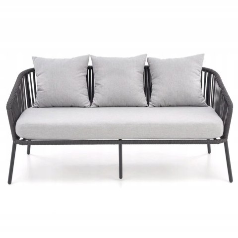 ZESTAW OGRODOWY ROCCA ( sofa + fotel 2x + ława ), ciemny popiel / jasny popiel HALMAR ZESTAW OGRODOWY ROCCA ( sofa + fotel 2x + ława ), ciemny popiel / jasny popiel HALMAR