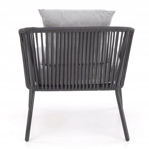 ZESTAW OGRODOWY ROCCA ( sofa + fotel 2x + ława ), ciemny popiel / jasny popiel HALMAR ZESTAW OGRODOWY ROCCA ( sofa + fotel 2x + ława ), ciemny popiel / jasny popiel HALMAR