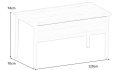 BIURKO NA STELAŻU METALOWYM PROSTOKĄTNE Biurka Silver B120FE DĄB SONOMA + SZARA PLATYNA ODNOWA MEBLE BIUROWE BIURKO NA STELAŻU METALOWYM PROSTOKĄTNE Biurka Silver B120FE DĄB SONOMA + SZARA PLATYNA ODNOWA MEBLE BIUROWE