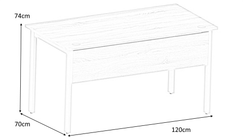 BIURKO NA STELAŻU METALOWYM PROSTOKĄTNE Biurka Silver B120FE DĄB SONOMA + SZARA PLATYNA ODNOWA MEBLE BIUROWE BIURKO NA STELAŻU METALOWYM PROSTOKĄTNE Biurka Silver B120FE DĄB SONOMA + SZARA PLATYNA ODNOWA MEBLE BIUROWE