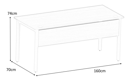 BIURKO NA STELAŻU METALOWYM PROSTOKĄTNE Biurka Silver B160FE GRUSZA POLNA ODNOWA MEBLE BIUROWE BIURKO NA STELAŻU METALOWYM PROSTOKĄTNE Biurka Silver B160FE GRUSZA POLNA ODNOWA MEBLE BIUROWE
